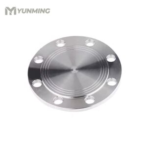 Stainless steel blind flange (BL type) with raised face and precision-drilled bolt holes