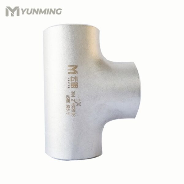 Equal Tee Side View – Butt Weld Stainless Steel Pipe Fitting