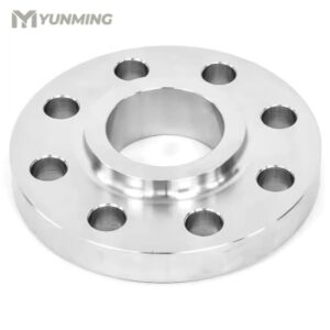 Stainless steel slip on flange (SO flange) with precision-drilled bolt holes and smooth machined surface