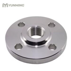 Stainless steel threaded flange (TF type) with internal NPT thread and CNC-machined surface