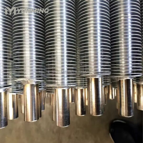 Stainless steel finned tube bundle for heat exchangers