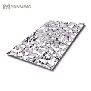 High-reflective stainless steel water ripple panel