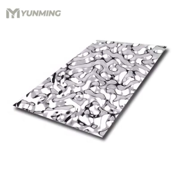 High-reflective stainless steel water ripple panel