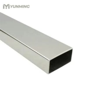 Single stainless steel flat square tube