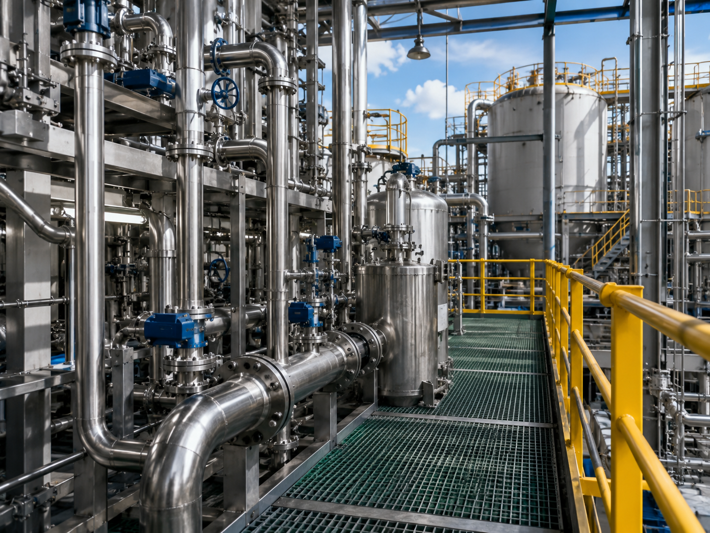 Corrosion-resistant stainless steel tubes and piping systems for chemical processing plants, industrial pipelines, storage tanks, and process equipment.