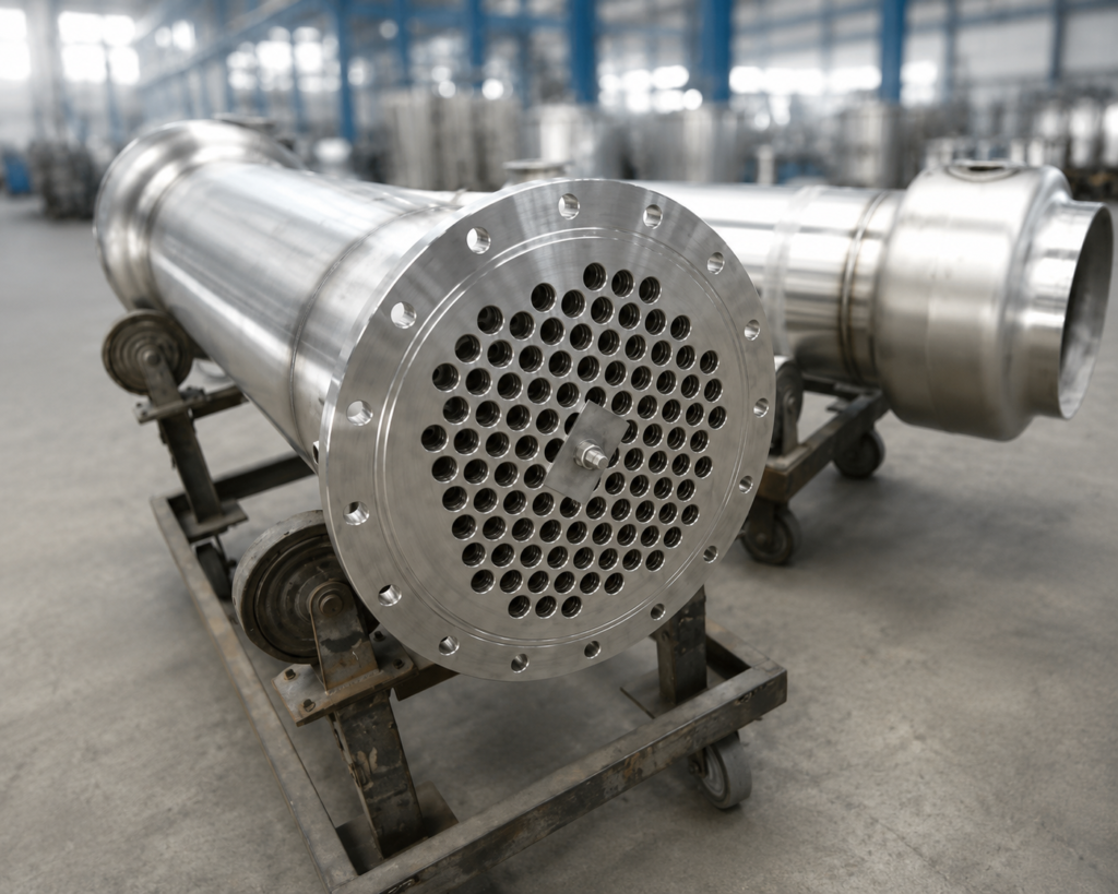 Stainless steel tubes for heat exchanger applications, designed for condensers, boilers, cooling systems, and thermal equipment.