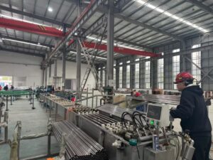 Stainless steel tube manufacturing process in a modern production facility